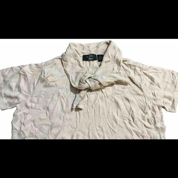 Orvis Cashmere & Silk Blend Short Sleeve Sweater Preppy Outdoors Wear XL - Picture 1 of 6